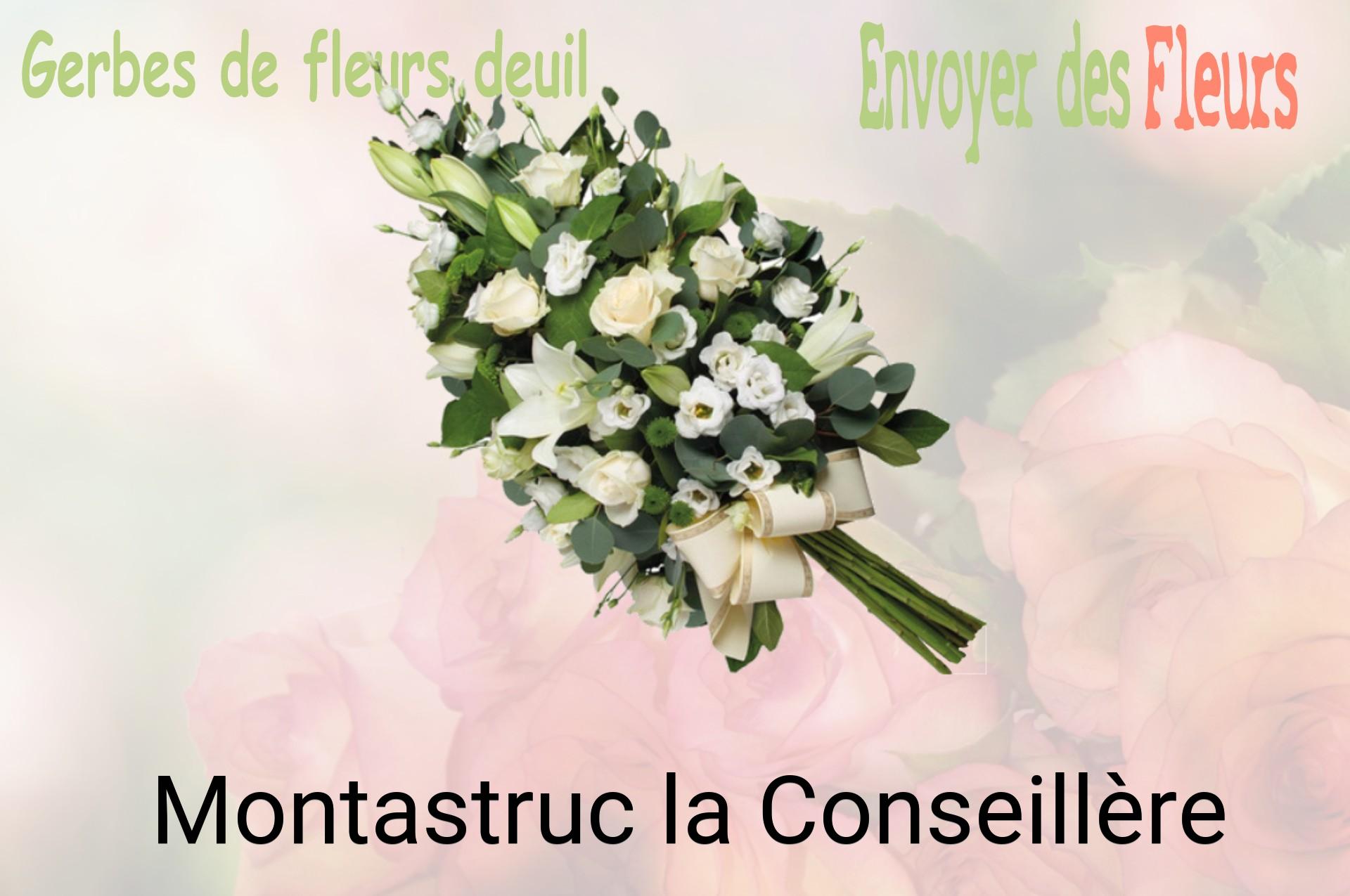 Gerbe de fleurs de deuil livrée à Montastruc-la-Conseillère
